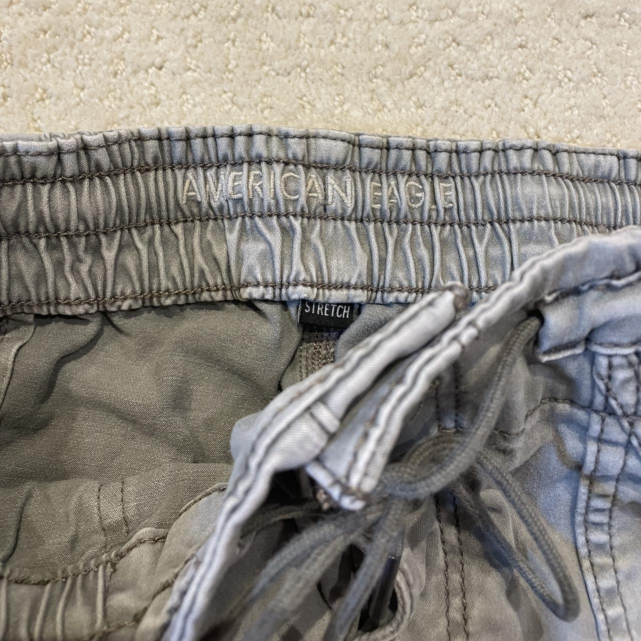 american eagle stretch cargo pants size 10 (run... Depop
