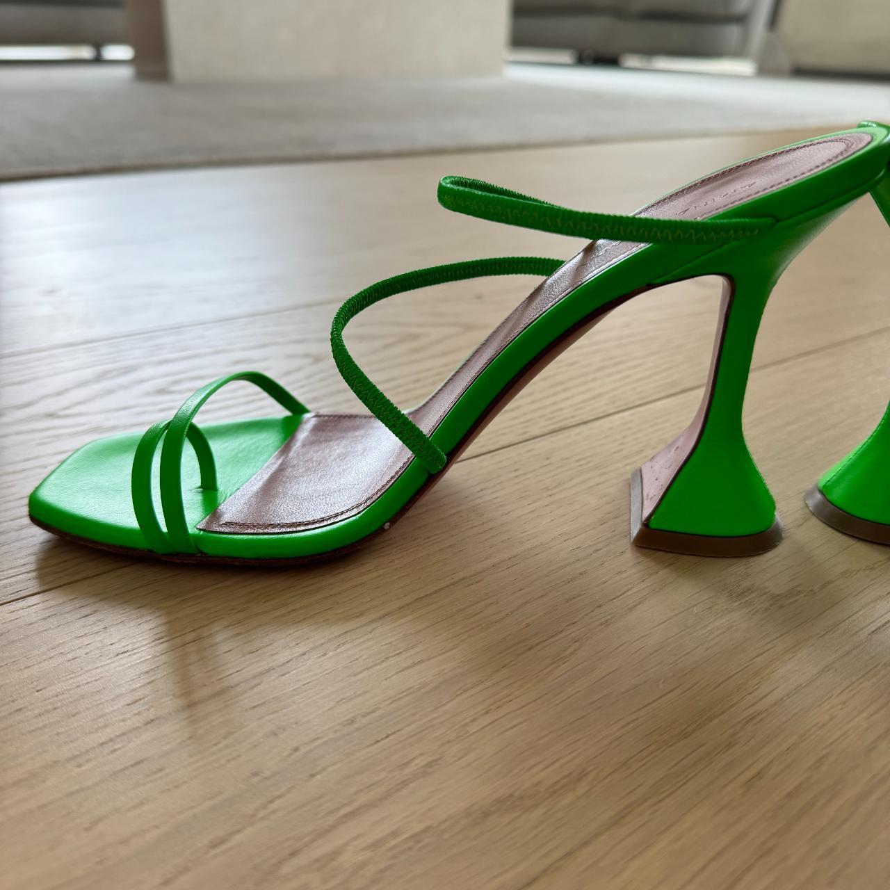 Amina Muaddi Women's Green Sandals (3)
