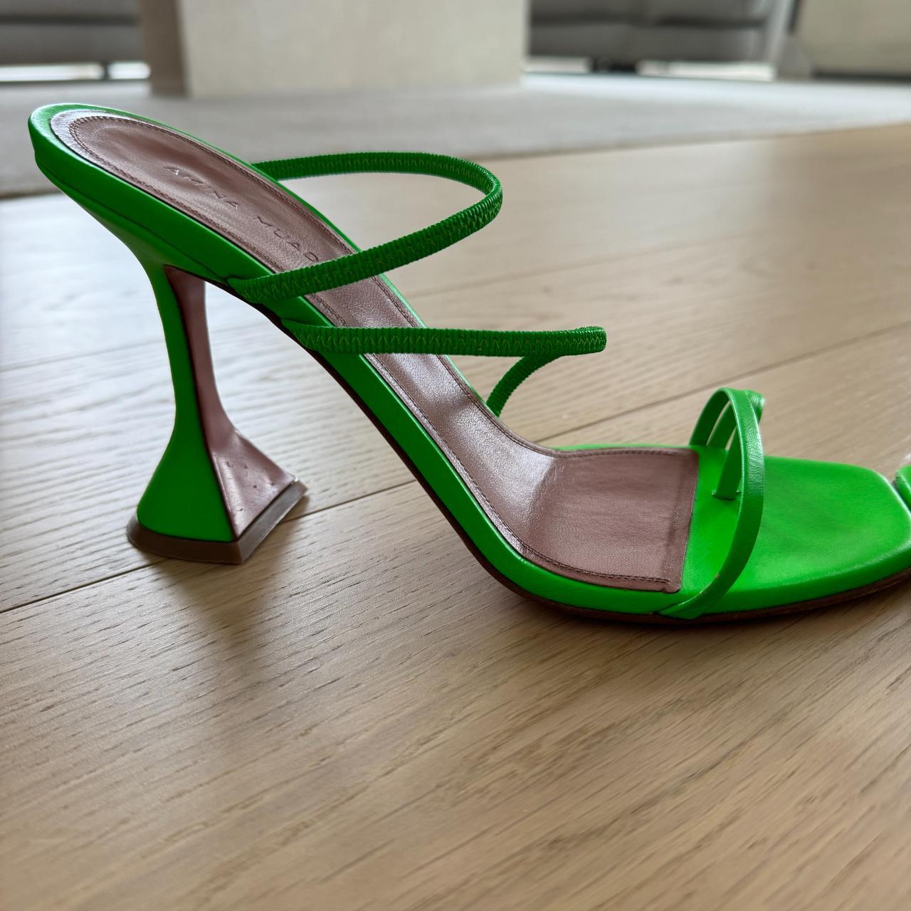 Amina Muaddi Women's Green Sandals (5)
