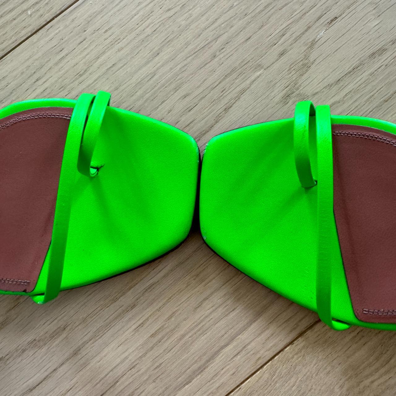 Amina Muaddi Women's Green Sandals (6)