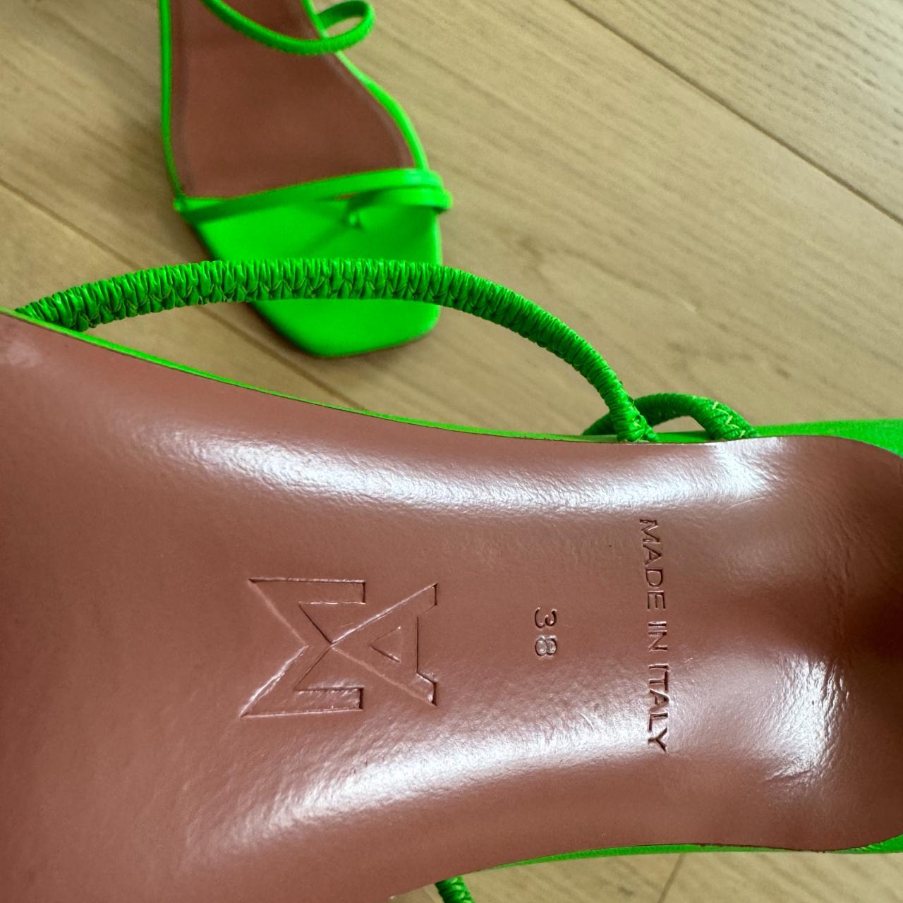 Amina Muaddi Women's Green Sandals (8)