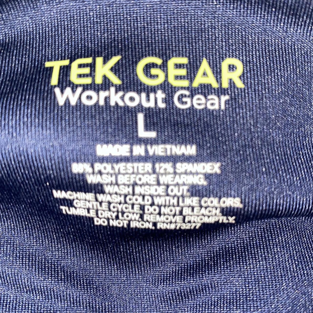 tek gear dark blue workout pants - Depop