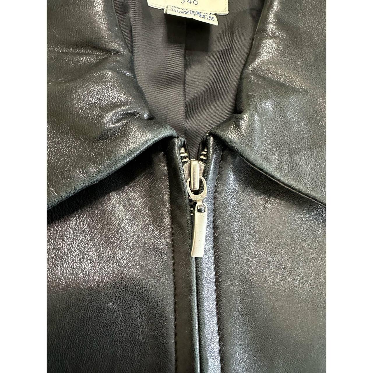 brooks brothers 346 leather jacket