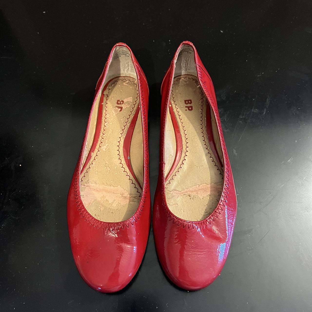 Red ballet flats size 5-5.5 #coquette #lanadelrey... - Depop