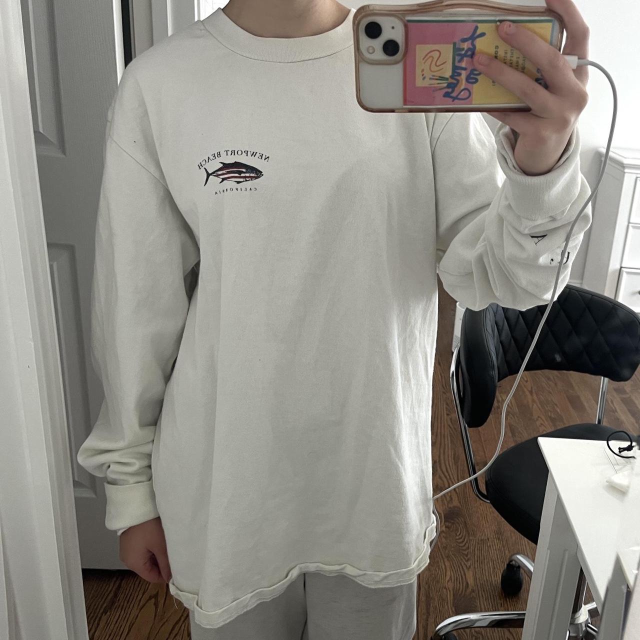 Vintage white long sleeve brandy Melville graphic