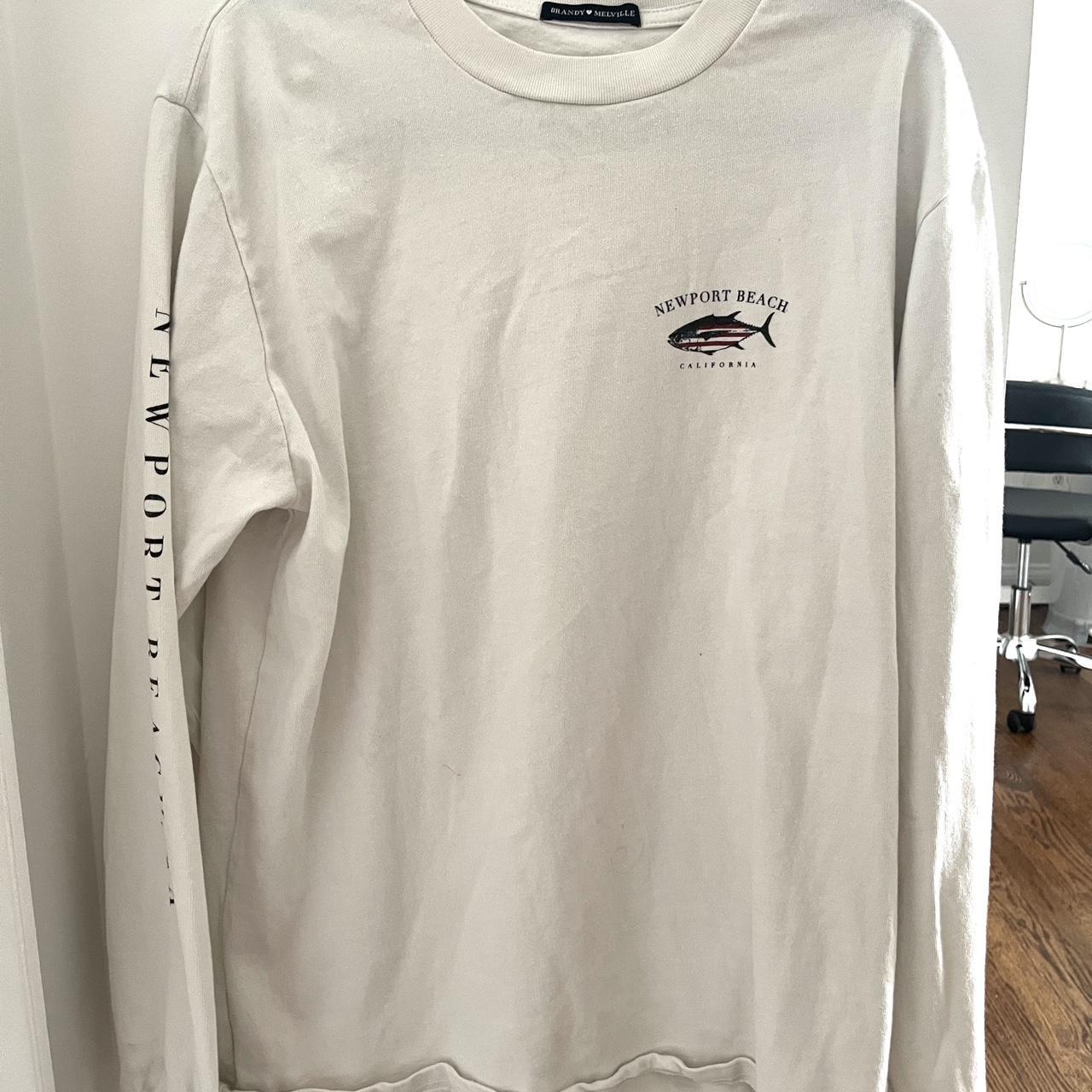 Vintage white long sleeve brandy Melville graphic