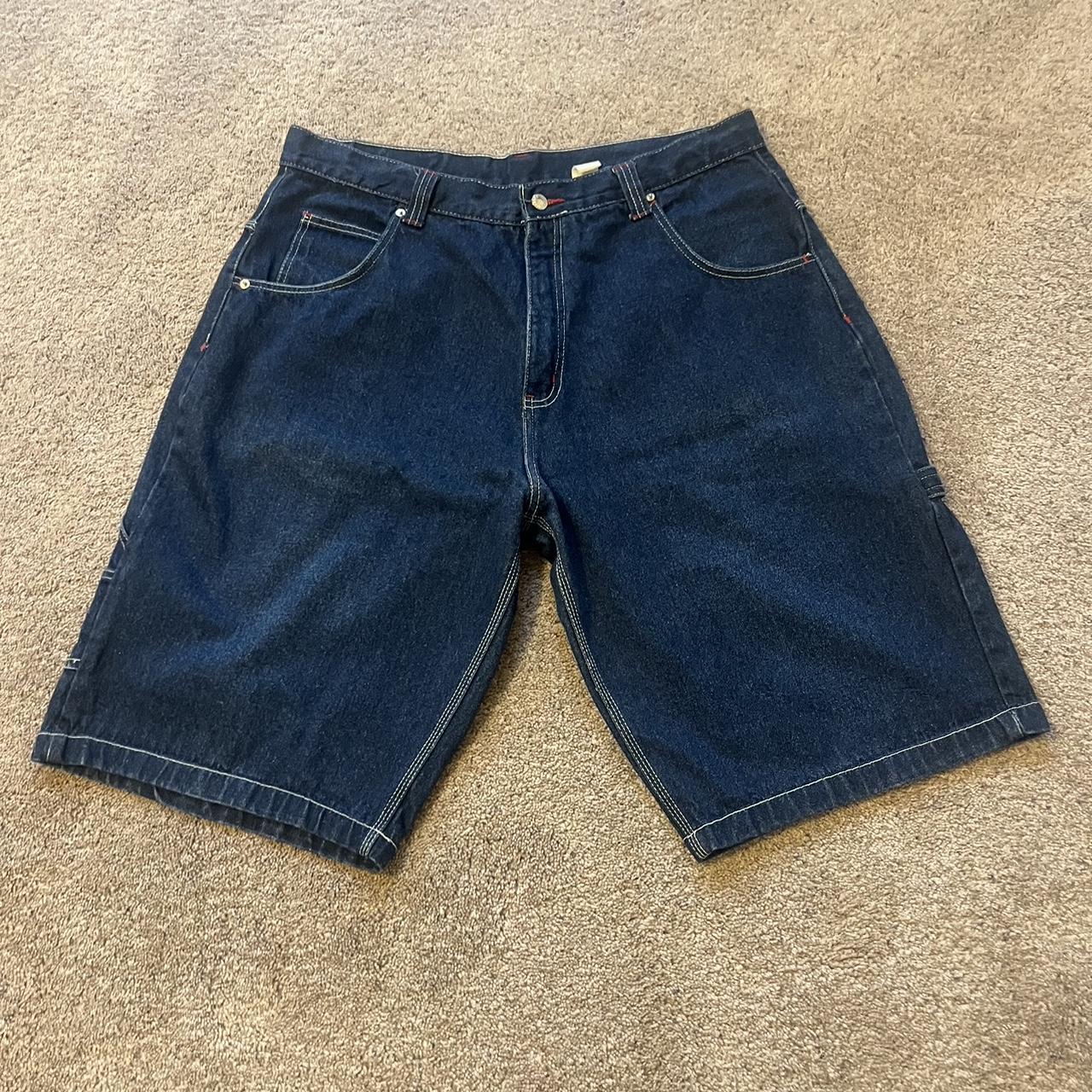 42’ Waist extremely baggy Iceberg Jorts from early... - Depop