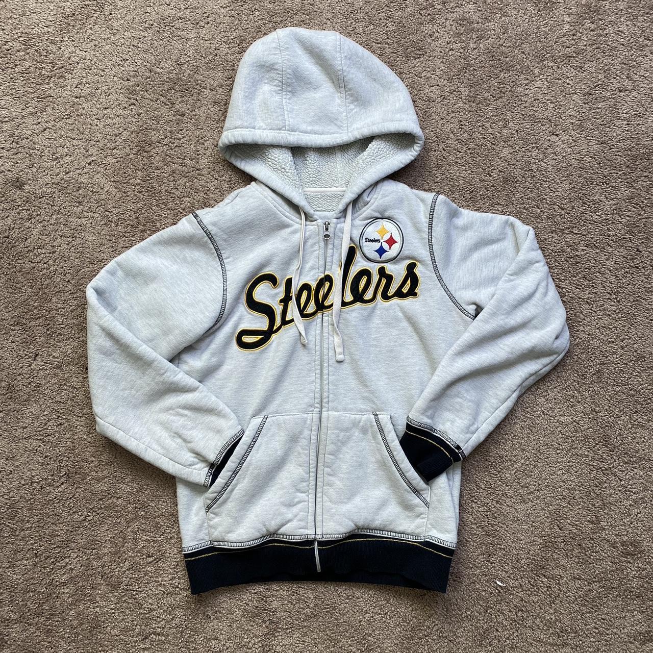 Women's Pittsburgh Steelers jacket. Size large fits - Depop