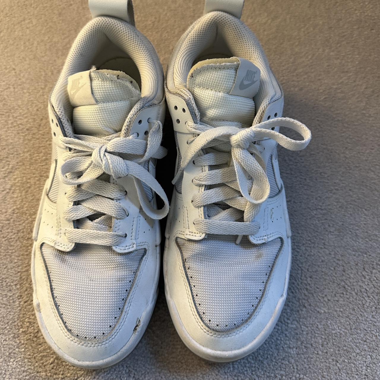 Nike grey dunks worn well and need a good clean... - Depop