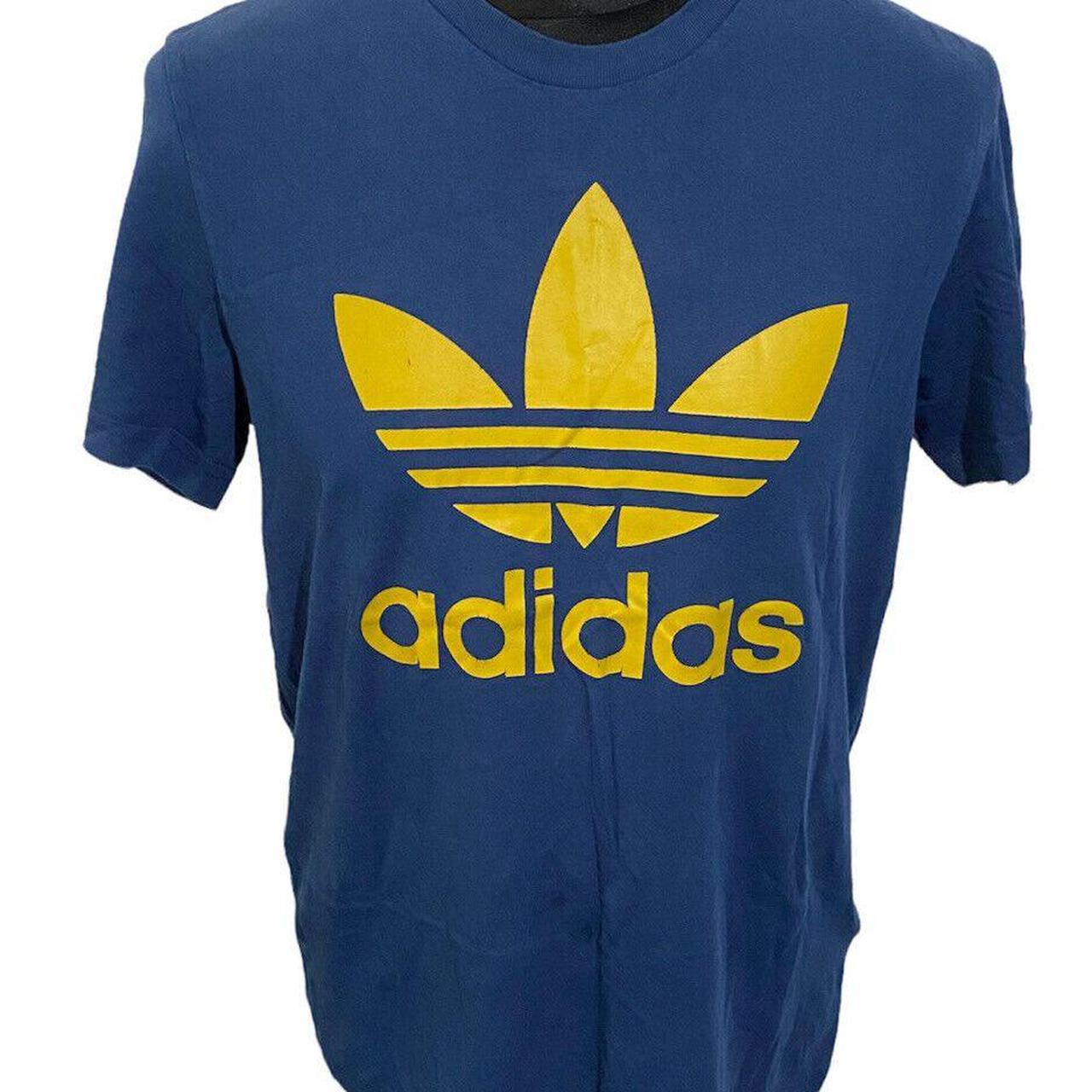 Adidas Men's Blue T-shirt | Depop