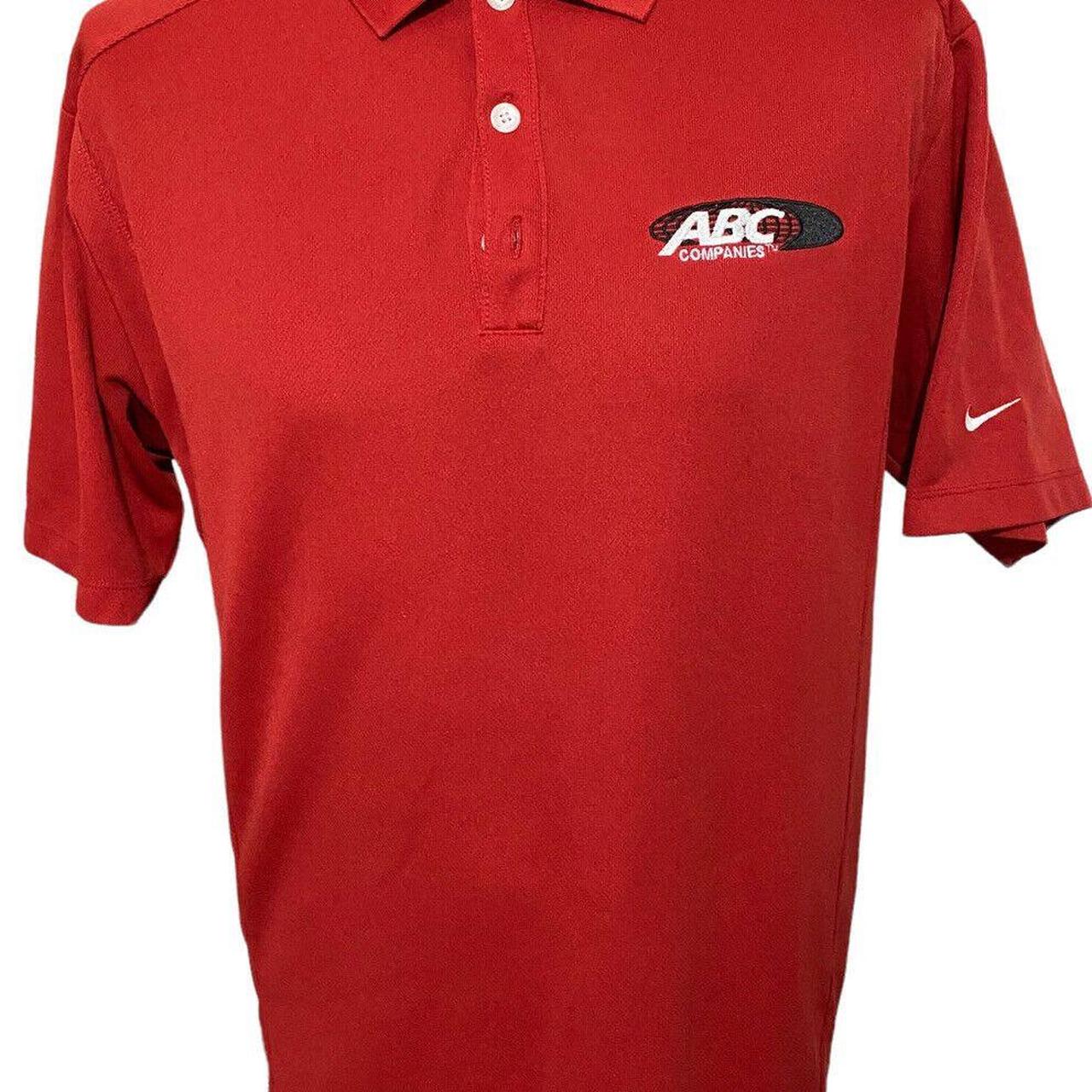 mens red nike polo