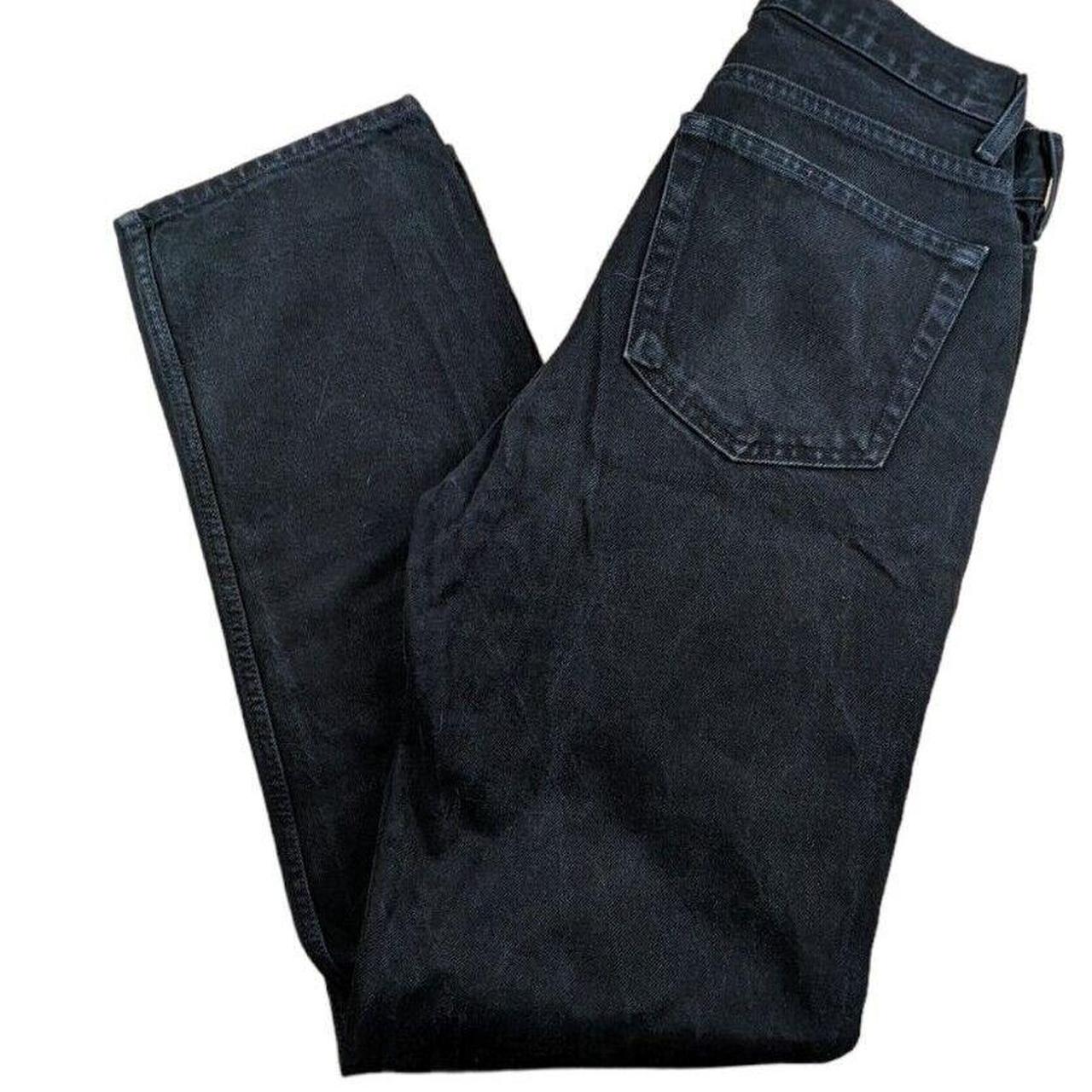 MENS GAP BLACK DENIM STRAIGHT FIT JEANS ZIP FLY W31... - Depop