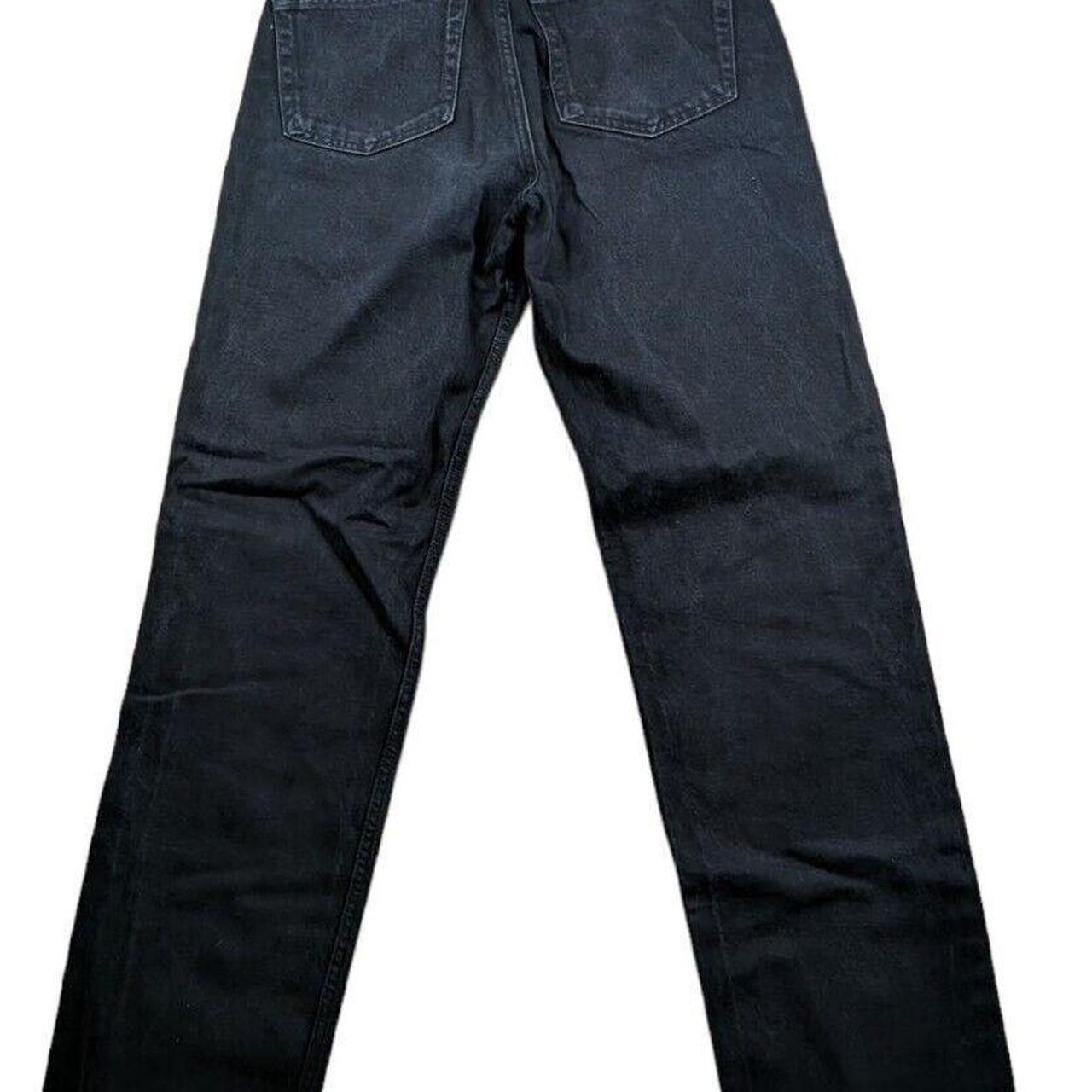 MENS GAP BLACK DENIM STRAIGHT FIT JEANS ZIP FLY W31... Depop