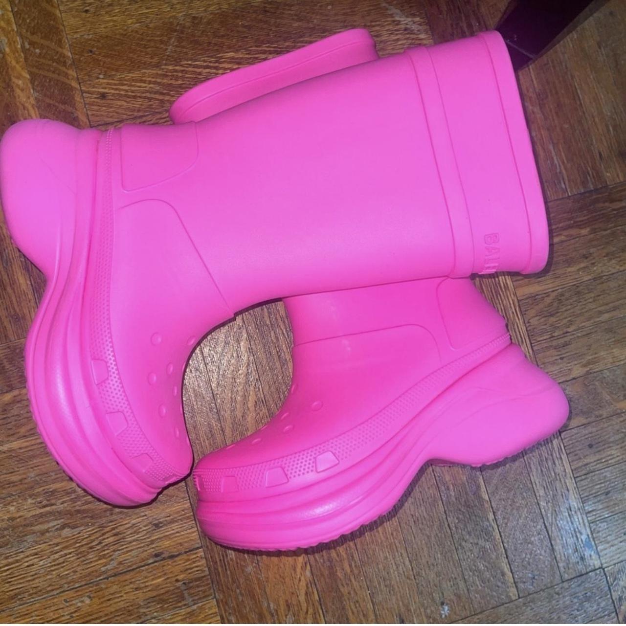 balenciaga bottes rose