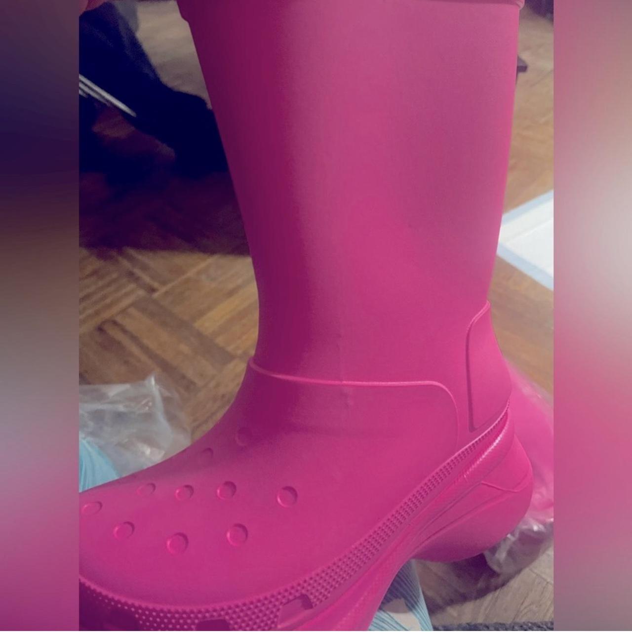 balenciaga pink boots