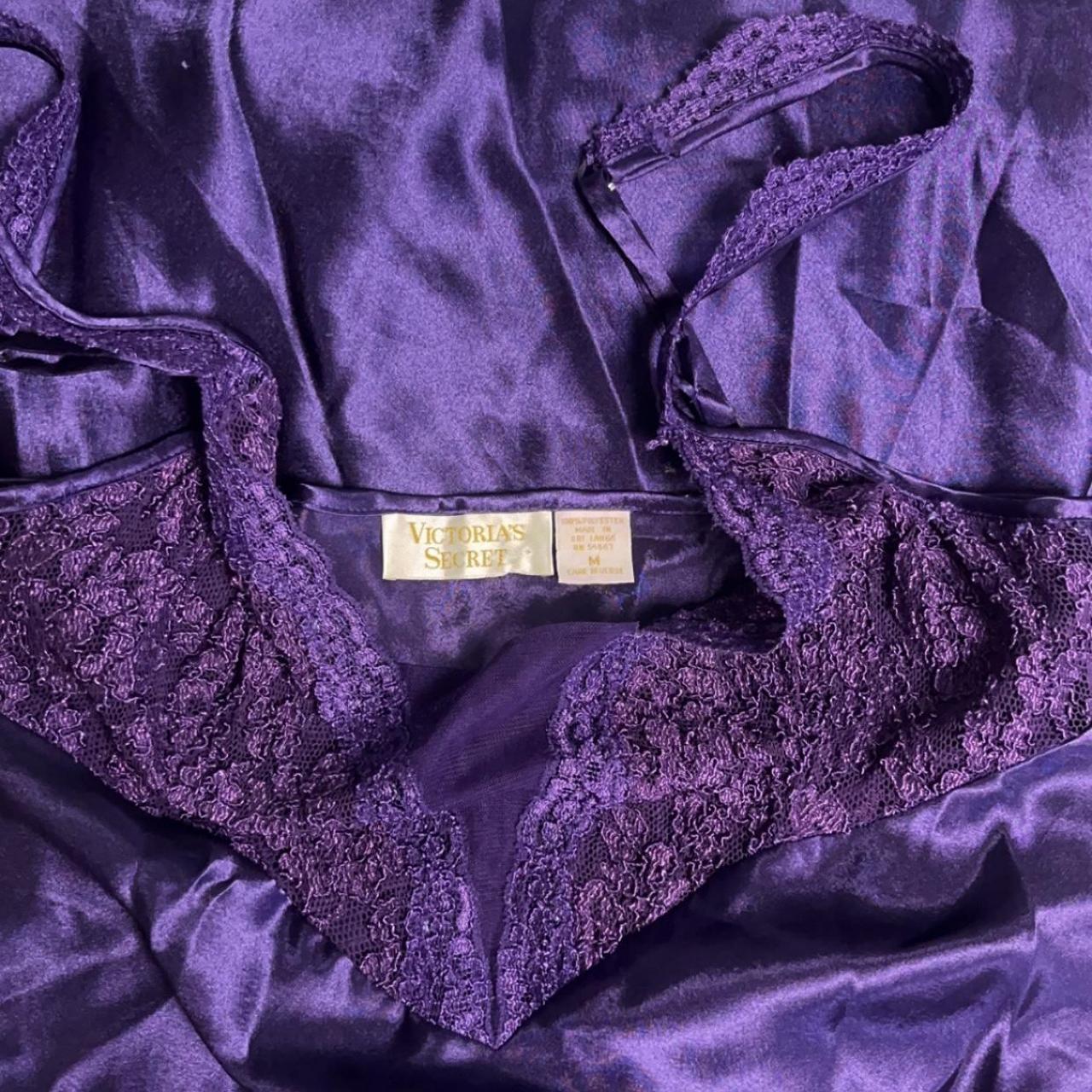Vintage Victoria’s Secret gold label purple... - Depop