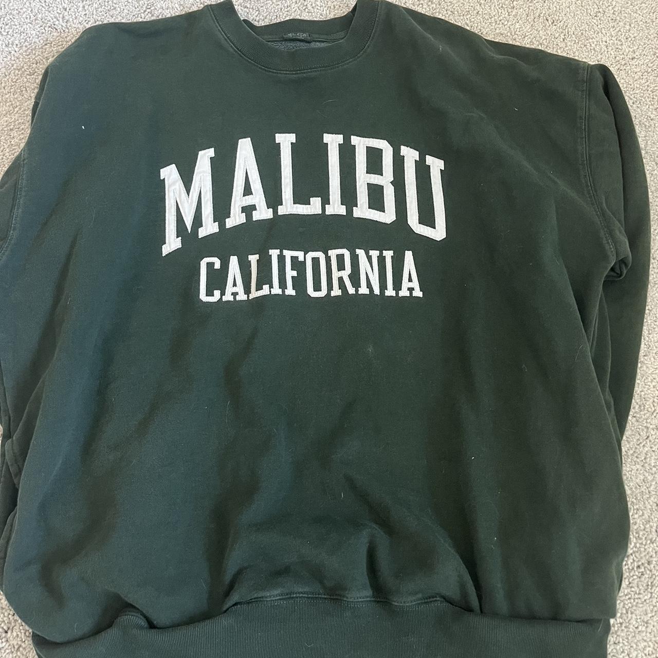 brandy melville green sweatshirt