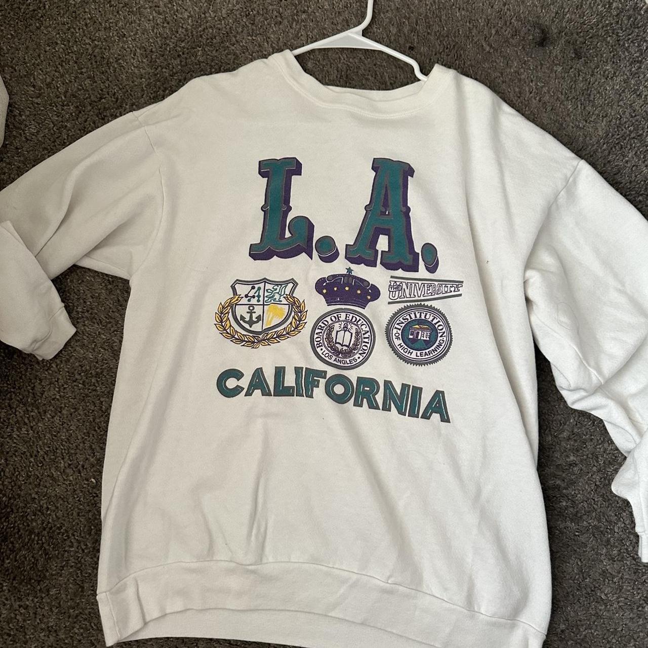 Vintage Los Angeles Dodgers crewneck sweater Los - Depop