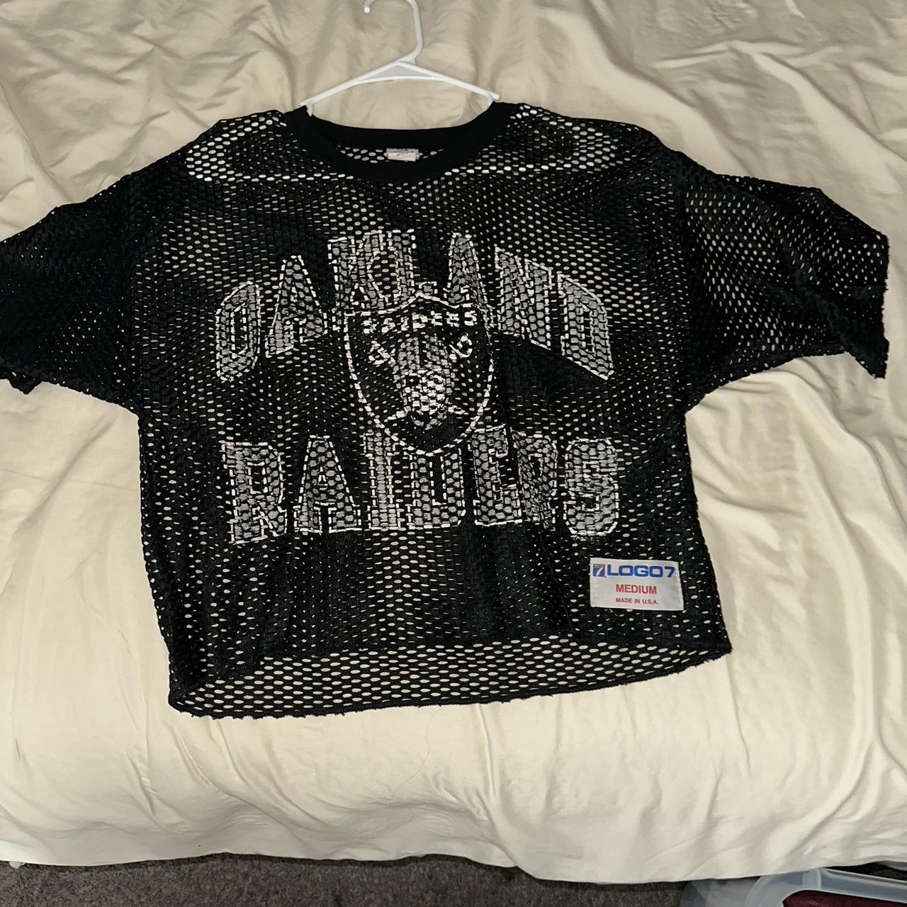 Oakland Raiders vintage baseball jersey Fading and - Depop