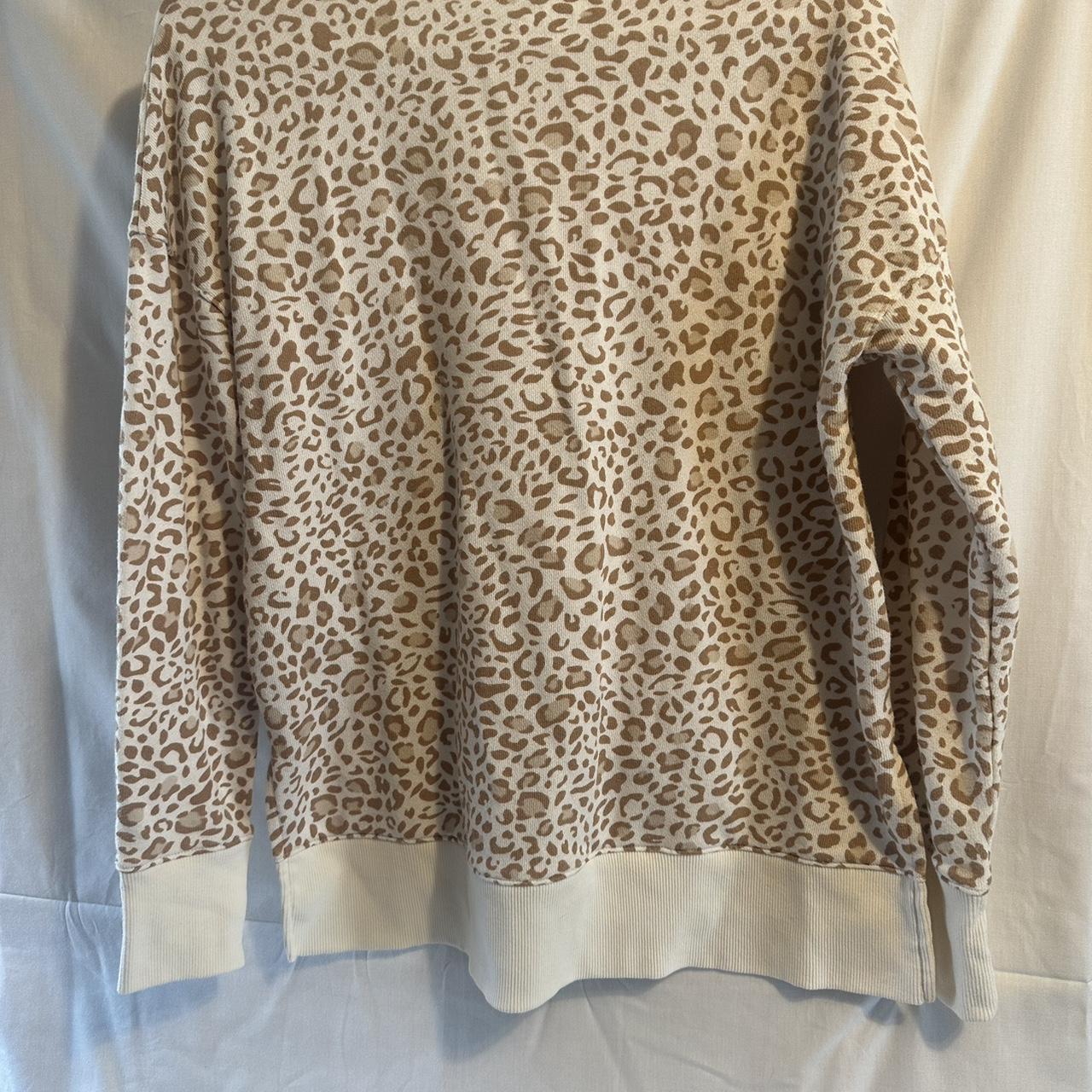 Time and tru online leopard sweatshirt