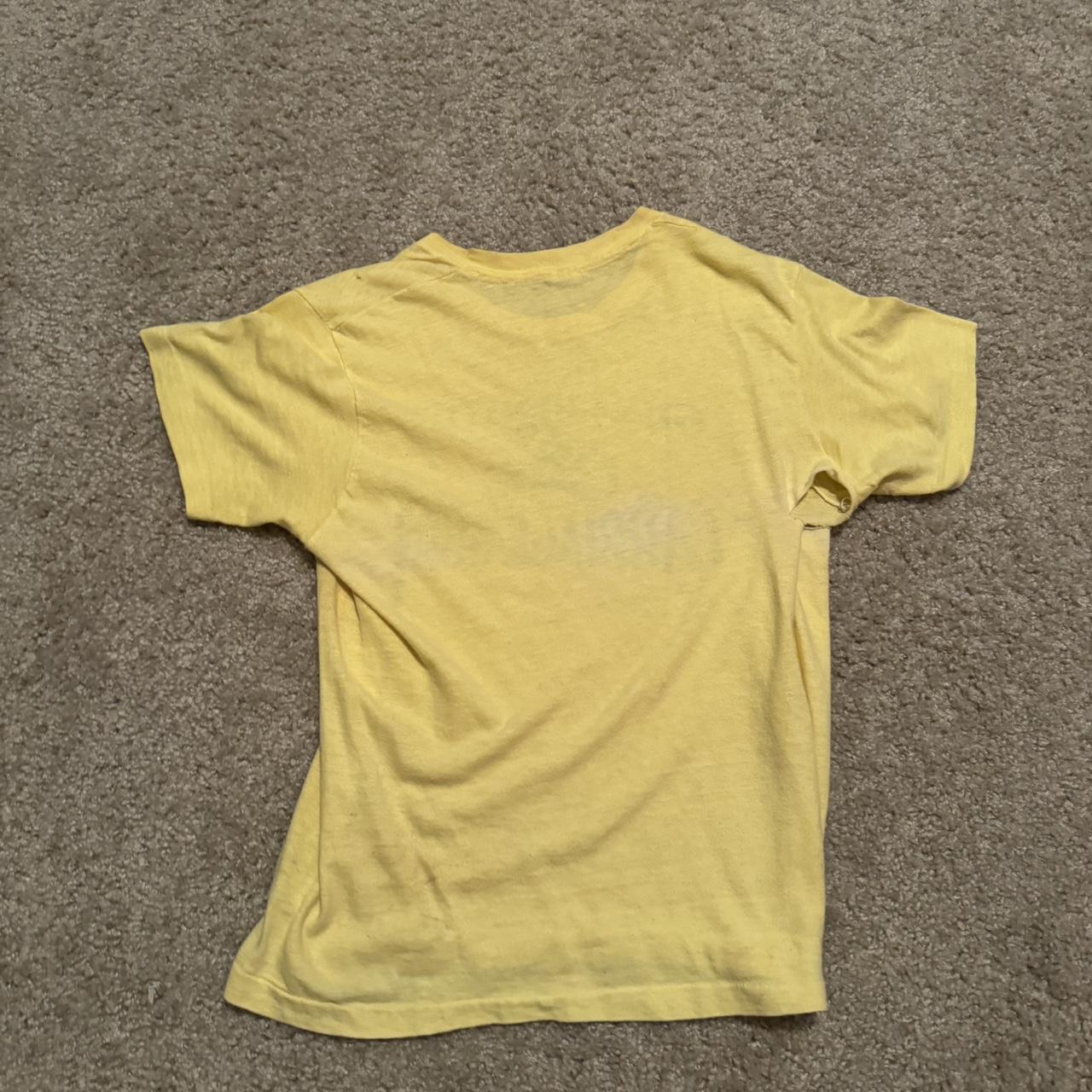 single stitch 1960s Hanes tee size:small slight... - Depop