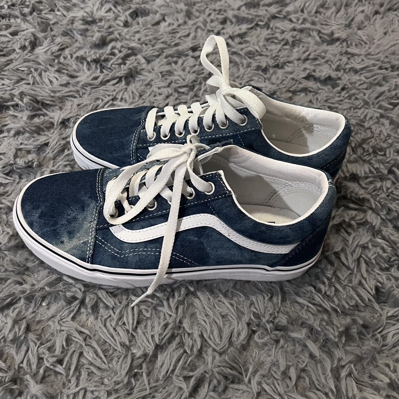 Vans old skool shop acid wash denim