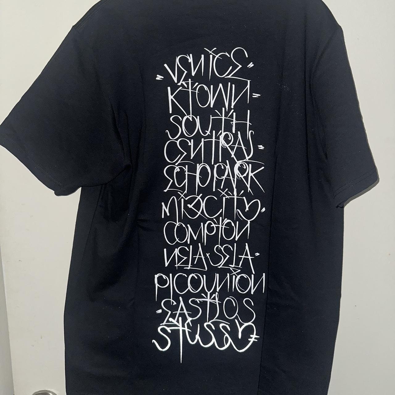 Stussy Born x Raised Hand Styles Tee Black- In Hand... - Depop