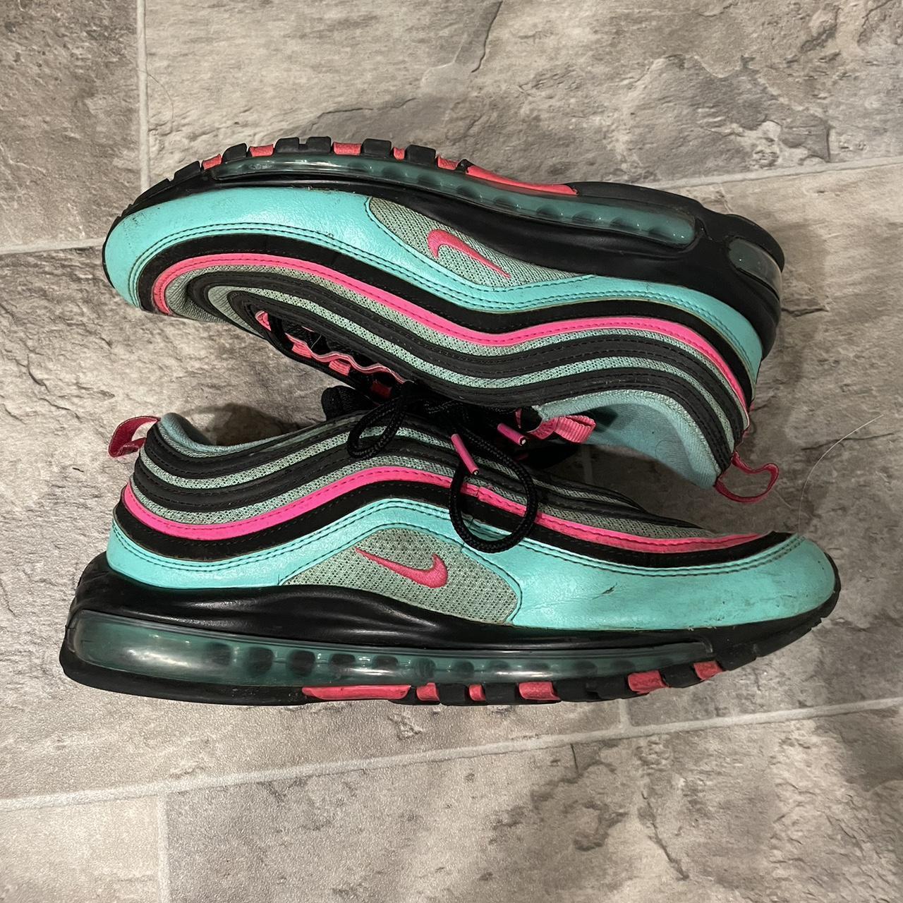 South Beach Black Pink And Turquoise Air Max Shorts Nike Air Max