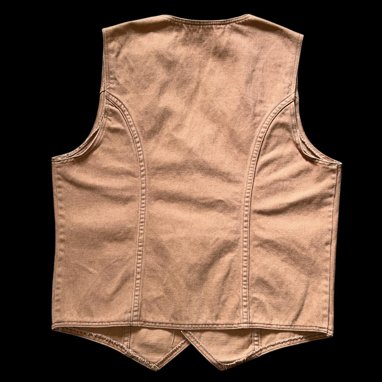 Wrangler Men's Vest - Tan/Brown - L – Vintage 70s… - image 2