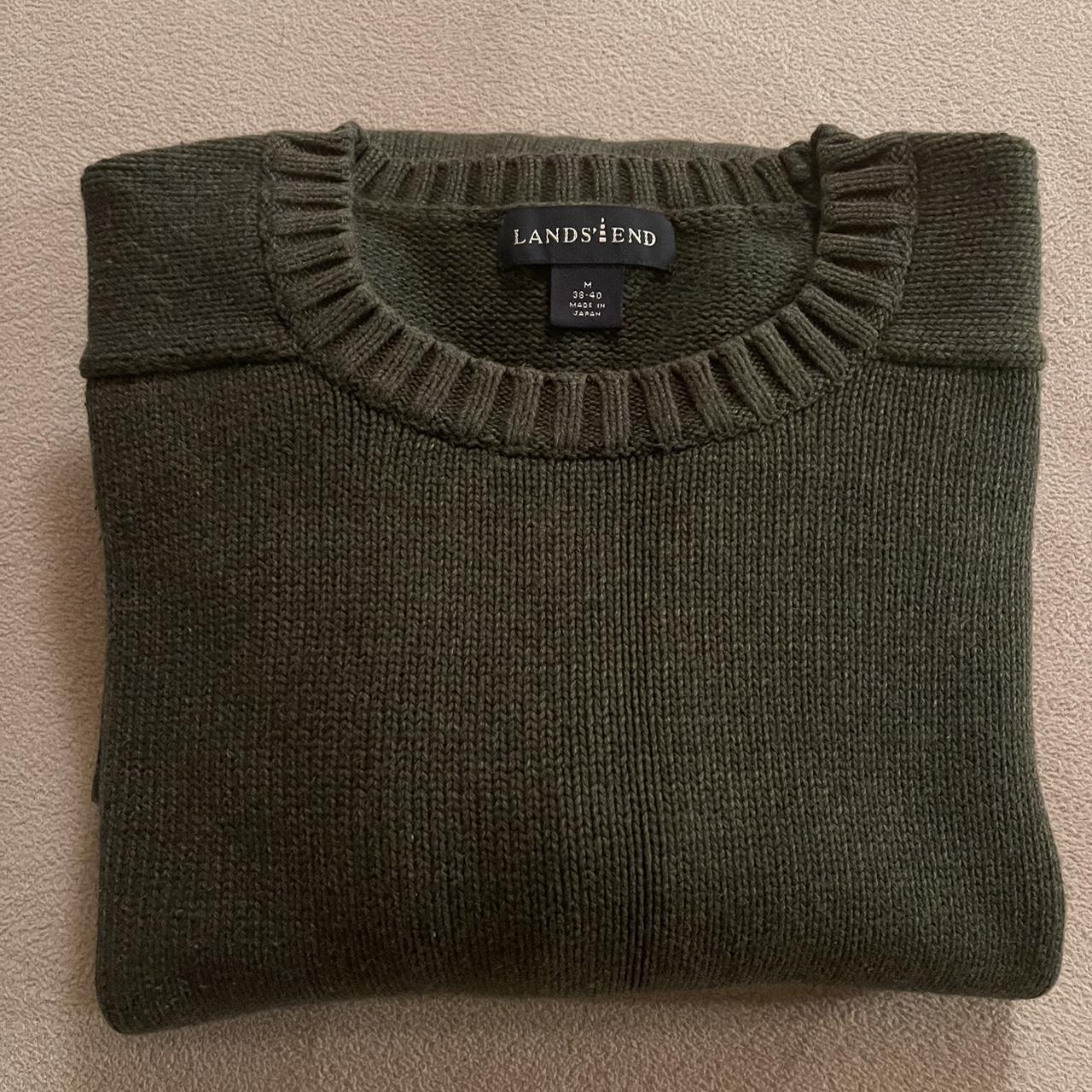 Lands End Vintage Knitted Sweater Size -... - Depop