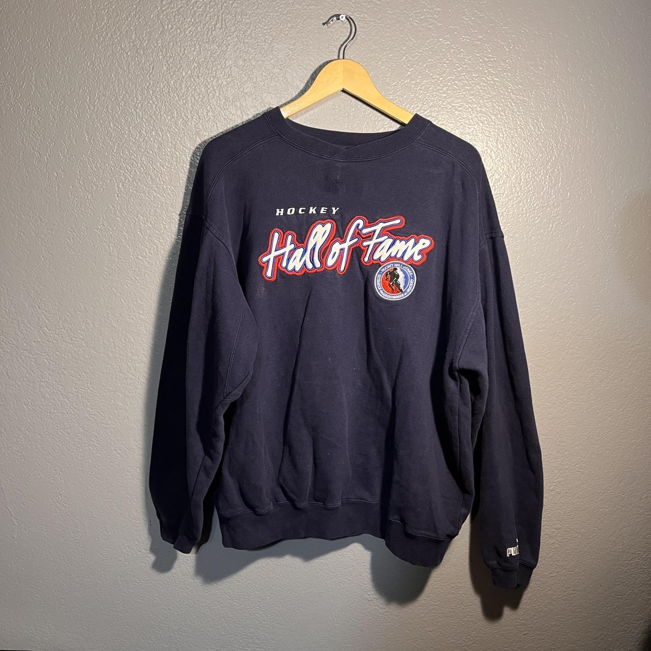 late 90’s puma hall of fame hockey crewneck crazy... - Depop