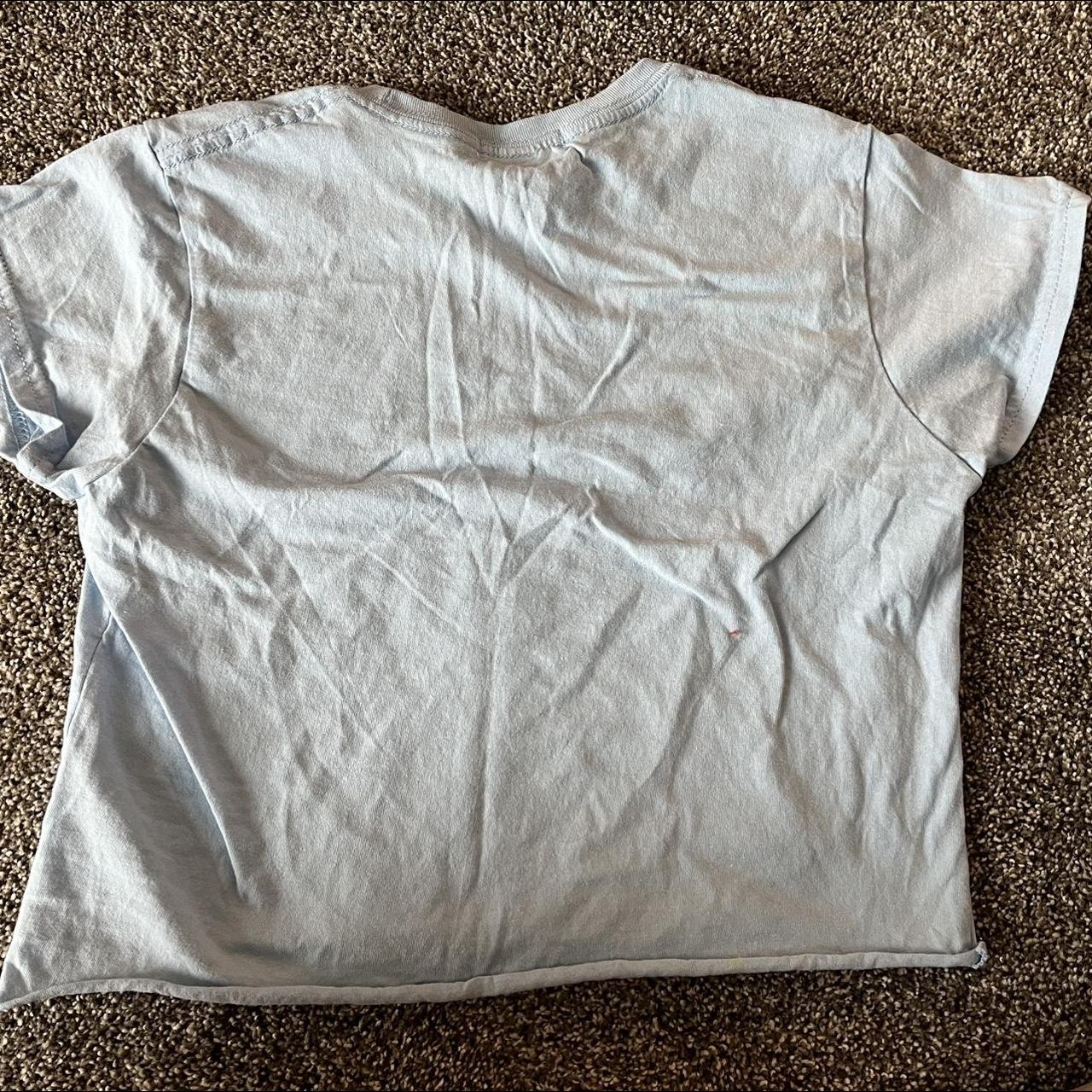 Pretty little thing baby blue Puerto Rico baby tee... Depop