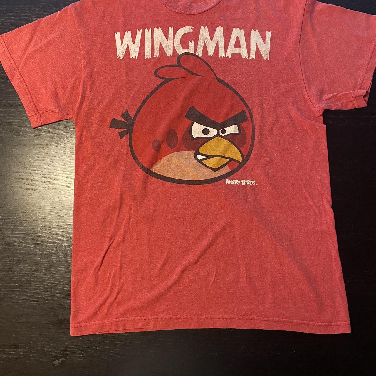 New Men's Angry Bird T-Shirt Red Medium