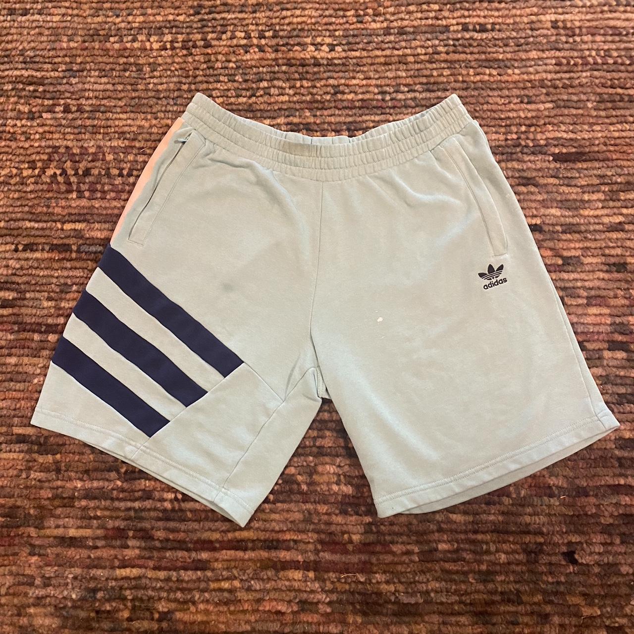 Adidas shorts with Adidas embroiled 80’s stye color Depop