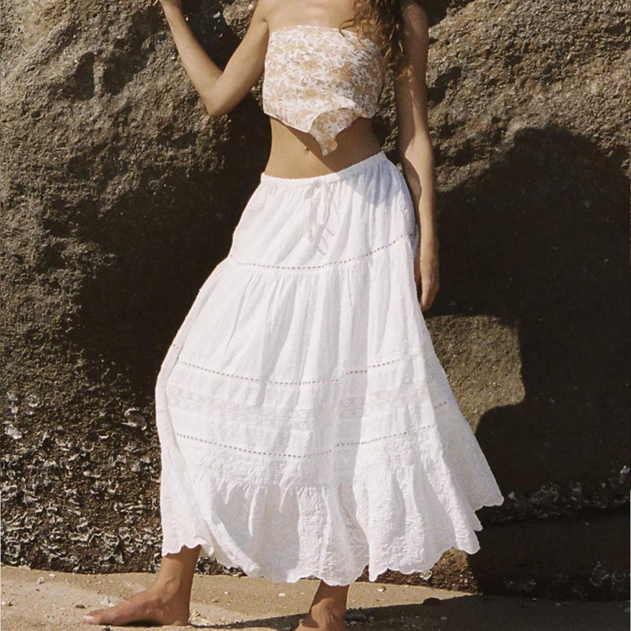 Ghanda romance maxi skirt sold out medium (for a... - Depop