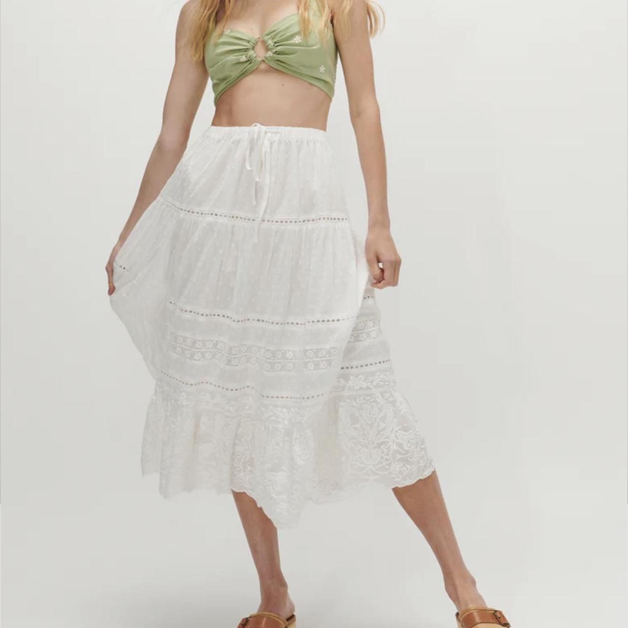 Ghanda romance maxi skirt sold out medium (for a... Depop