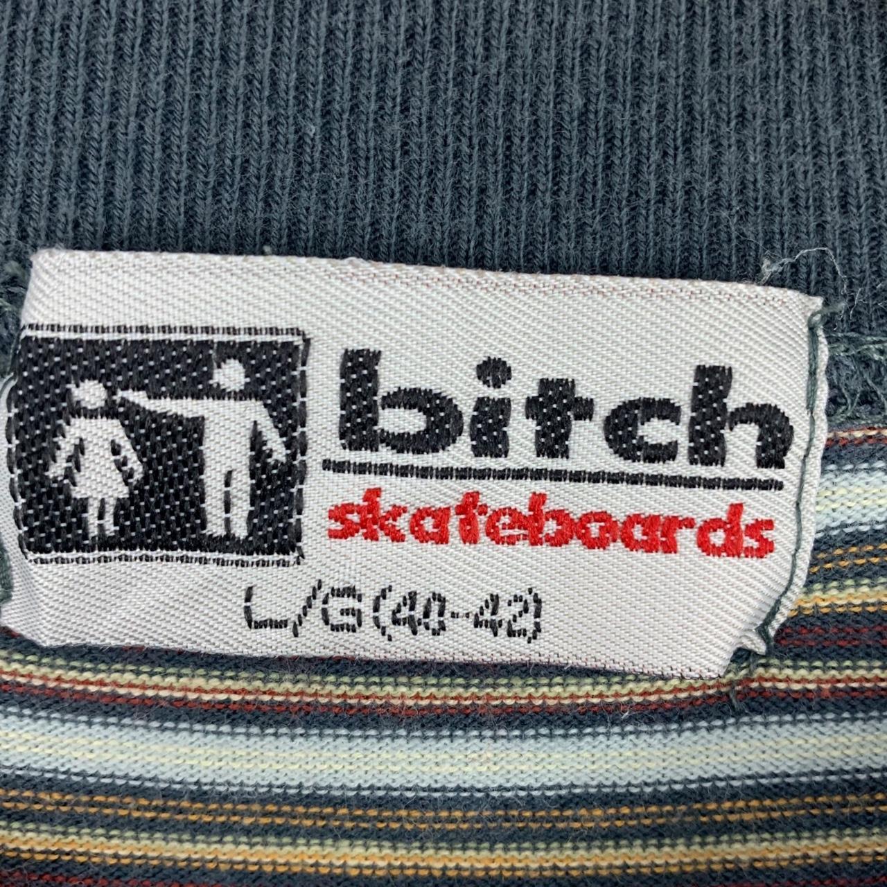 Rare!!Vintage BITCH skateboards Stripe