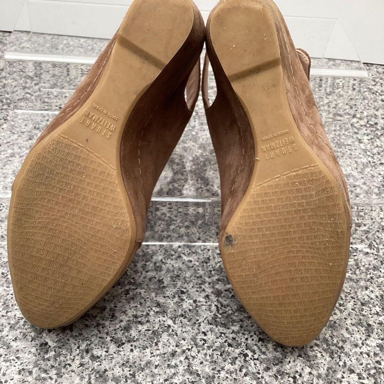 Russell & Bromley Stuart Weitzman Suede Wedge Heeled... - Depop