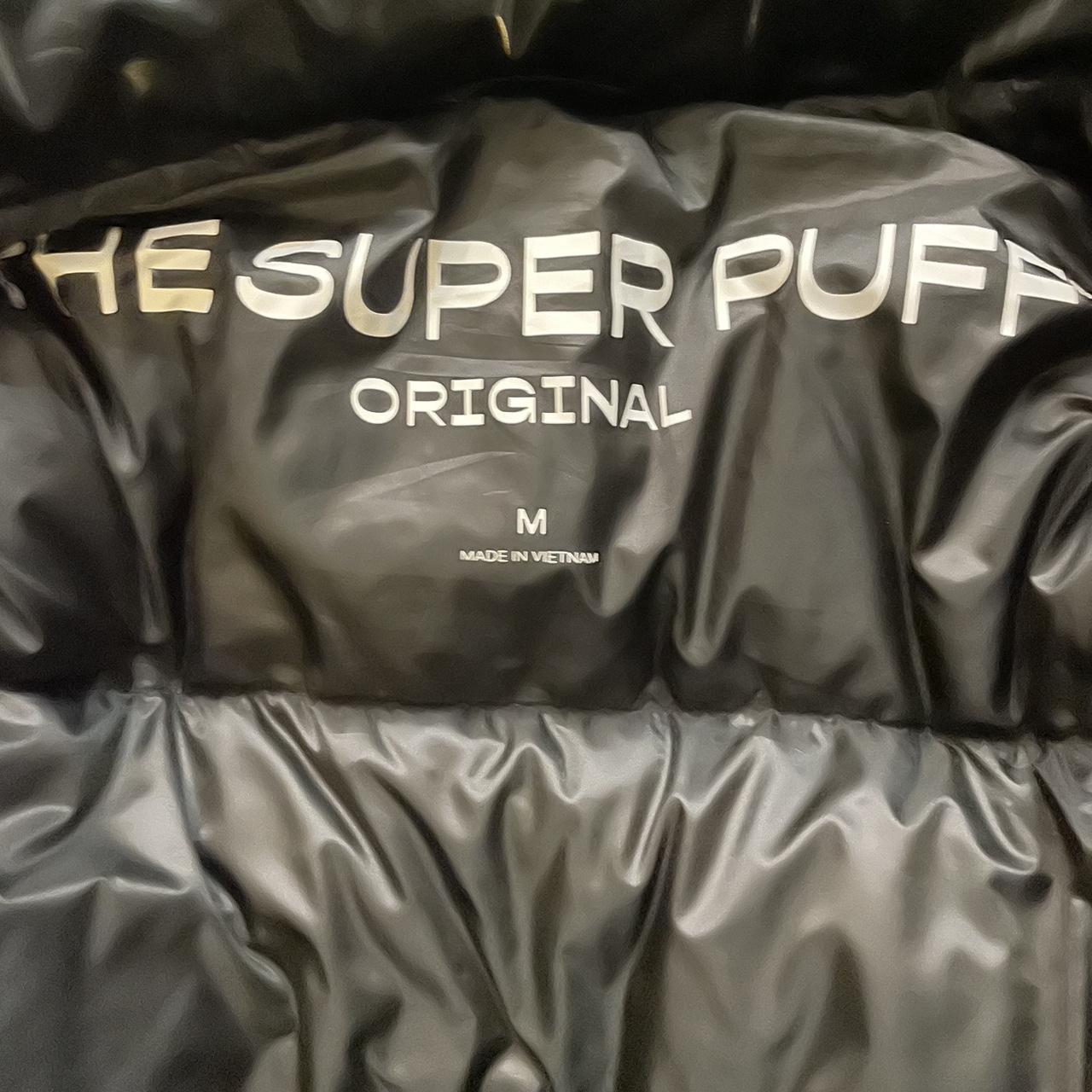 Aritzia Superpuff puffer jacket in black liquid... - Depop