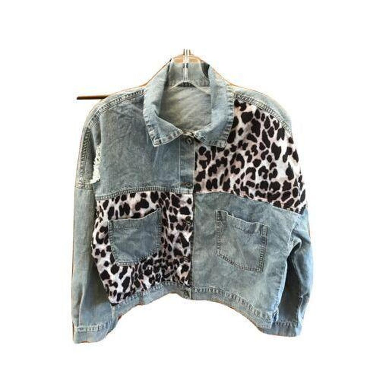 Light distressed jean clearance jacket