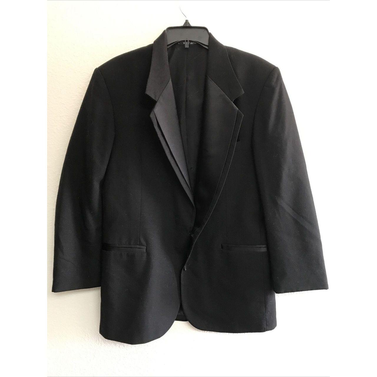 Oscar De La Renta Men Black Tuxedo Jacket 42R Formal... - Depop