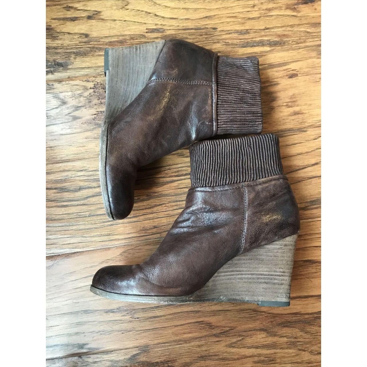 Frye wedge store ankle boots