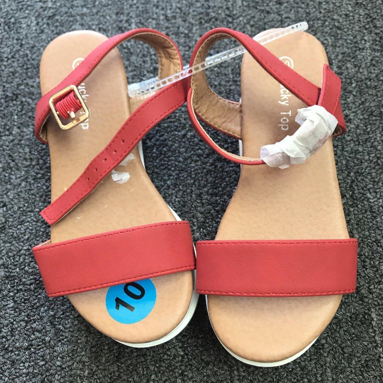 Red sandals size online 5