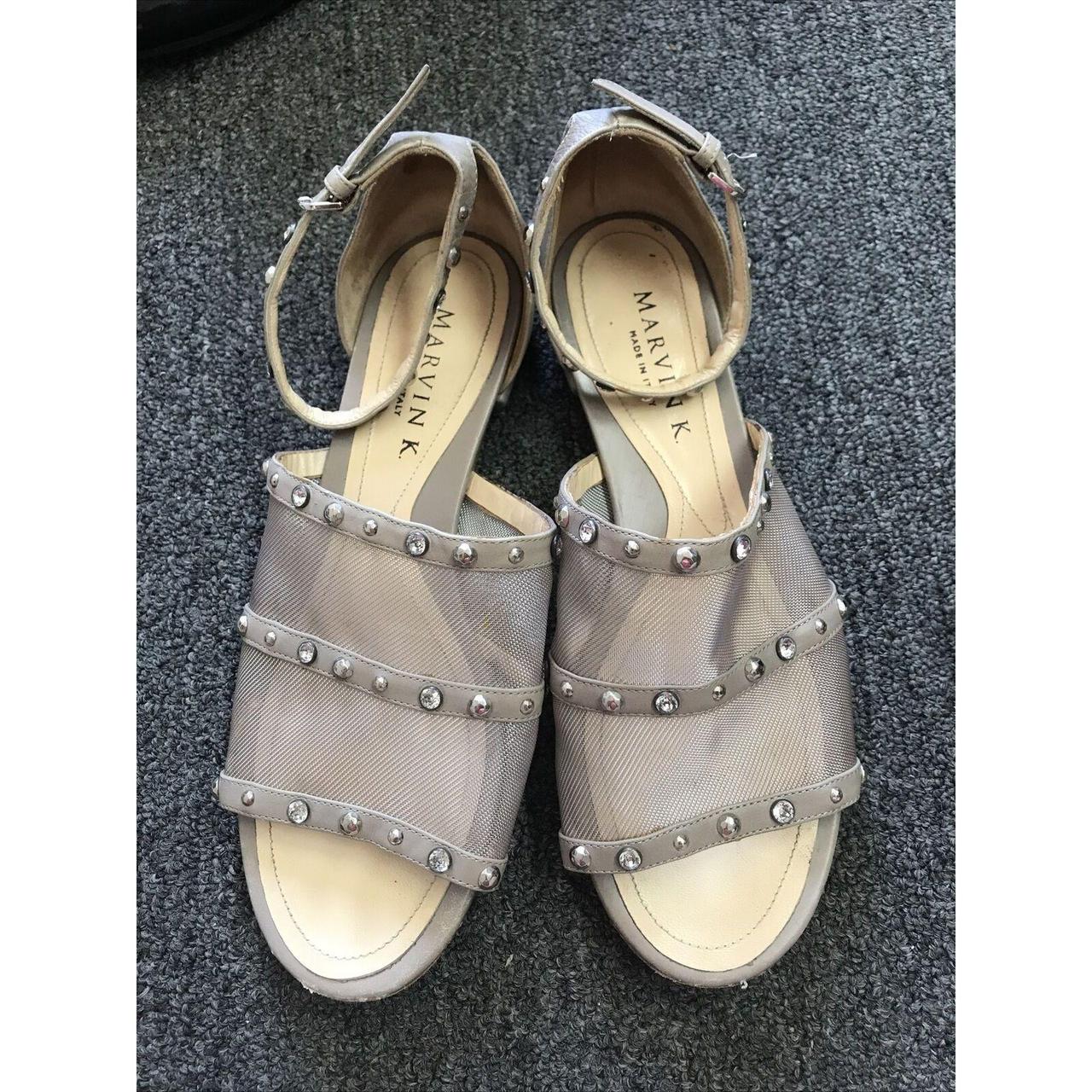 Aquatalia By Marvin K Women Shoe 8 Taupe Sandal Depop