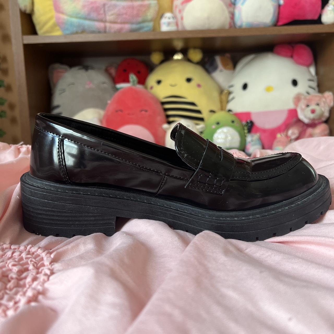 Madden Girl Women's Black Loafers Depop