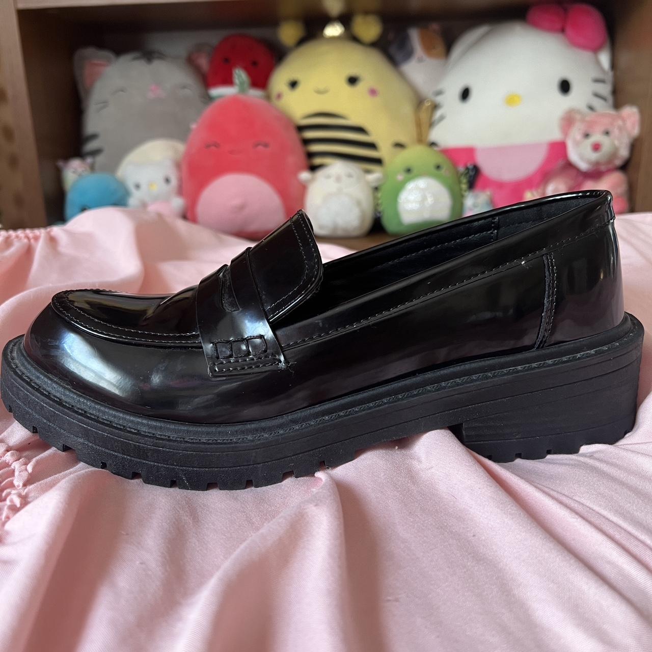 Madden Girl Women's Black Loafers | Depop