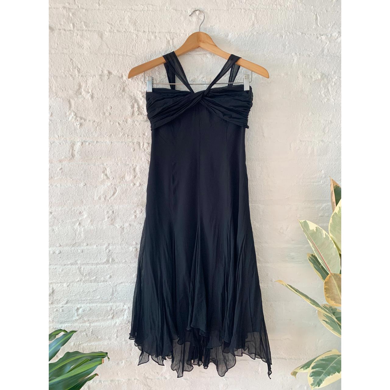 BCBGMAXAZRIA Women's Black Dress | Depop