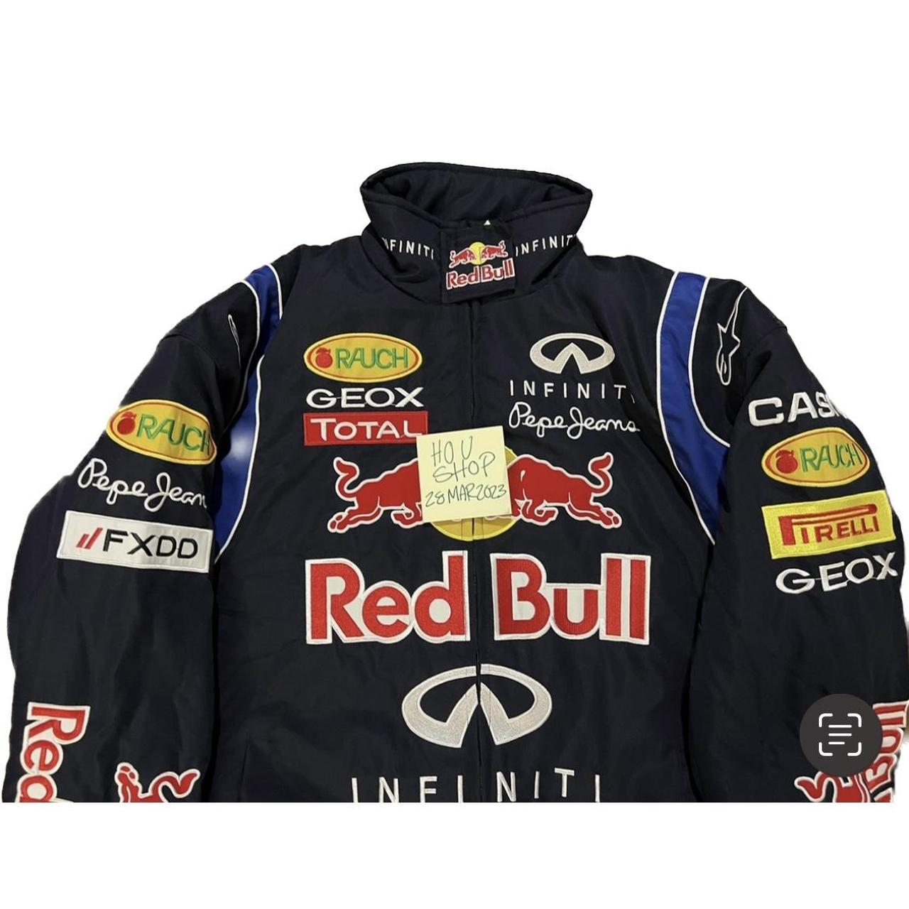F1 Red Bull racing jacket, NASCAR racing, zipper,... - Depop