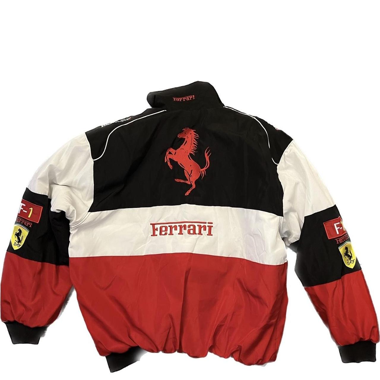F1 Ferrari racing jacket, NASCAR racing, zipper,... - Depop