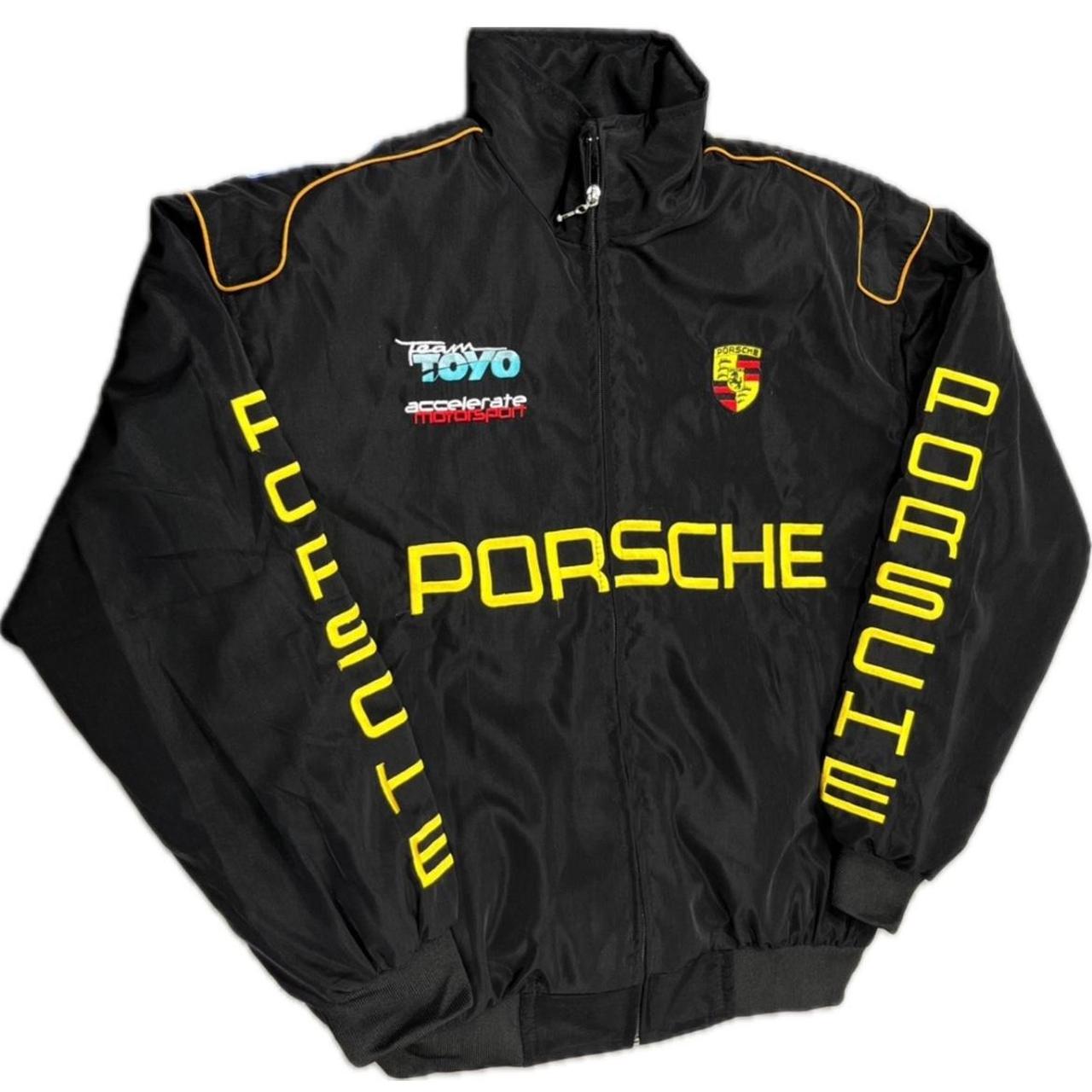 F1 Porsche racing jacket, NASCAR racing, zipper,... - Depop